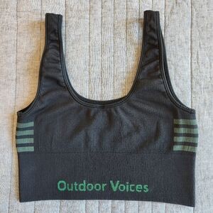 Outdoor Voices Ribbed Sports Bra Size XS